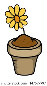 Cartoon Flower Pot