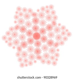 cartoon flower vector illustration. isolated object