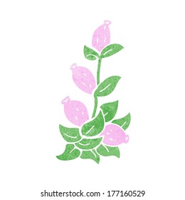 flores de dibujos animados