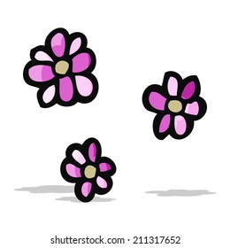 flores de dibujos animados