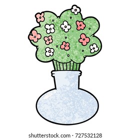 cartoon flowers in vase