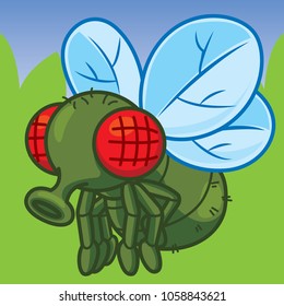 Cartoon Fly, Cute vector, Cute cartoon