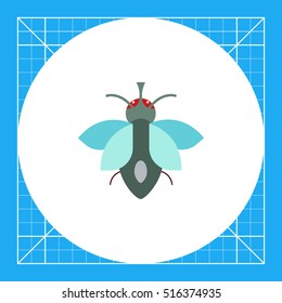 Cartoon fly icon