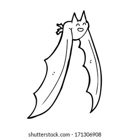 Cartoon-Fliegenfledermaus