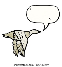 Cartoon-Fliegenvogel