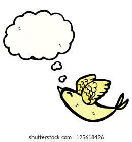 cartoon flying bird