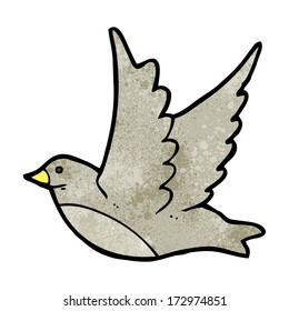 pájaro volador de dibujos animados