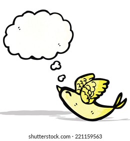 cartoon flying bird