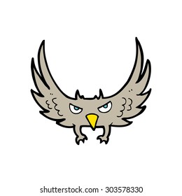 pájaro volador de dibujos animados