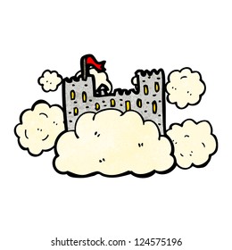 castillo volador de dibujos animados