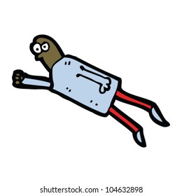hombre volador de caricaturas