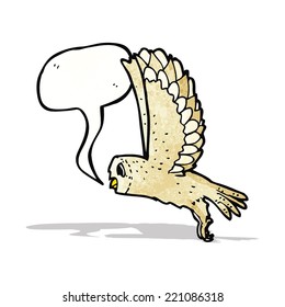 cartoon flying owl
