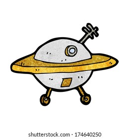 platillo volador de dibujos animados