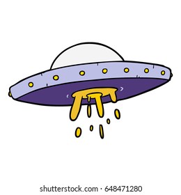 cartoon flying UFO