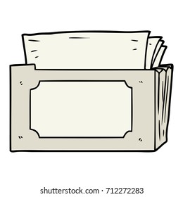 carpeta de dibujos animados de archivos