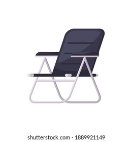 Cartoon Folding Chair For Camping Vector Illustration