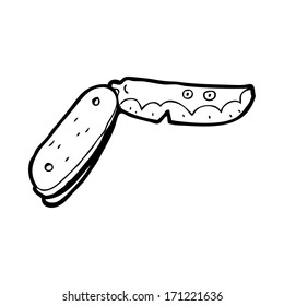 cartoon folding knife