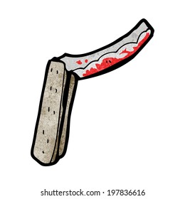 cartoon folding razor