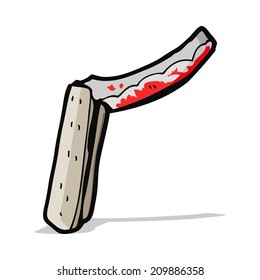 cartoon folding razor