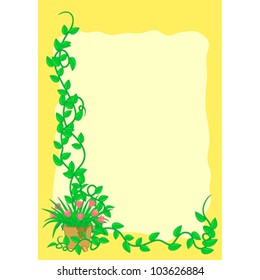 cartoon foliage background