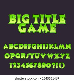 Cartoon Font - Mobile Game Set