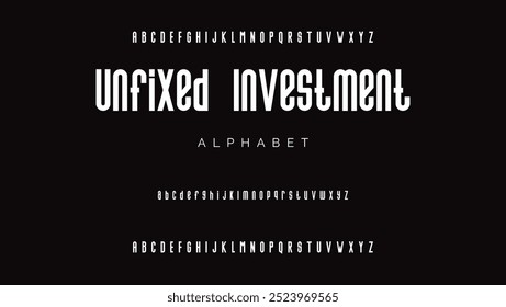 Cartoon font Vector of modern abstract alphabet.