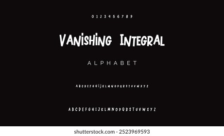 Cartoon font Vector of modern abstract alphabet.