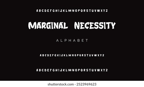 Cartoon font Vector of modern abstract alphabet.