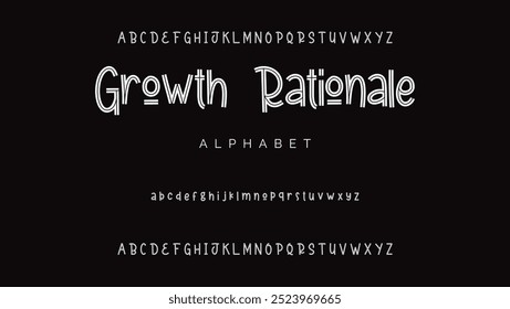 Cartoon font Vector of modern abstract alphabet.