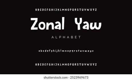 Cartoon font Vector of modern abstract alphabet.