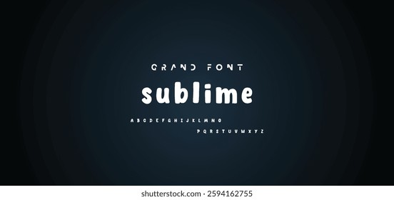 Cartoon font Vector of modern abstract alphabet
