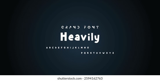 Cartoon font Vector of modern abstract alphabet