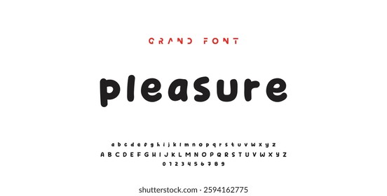 Cartoon font Vector of modern abstract alphabet