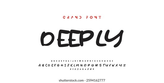 Cartoon font Vector of modern abstract alphabet
