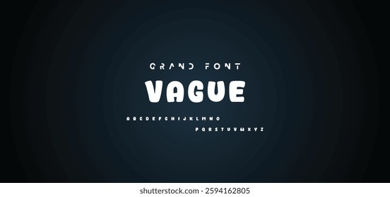Cartoon font Vector of modern abstract alphabet