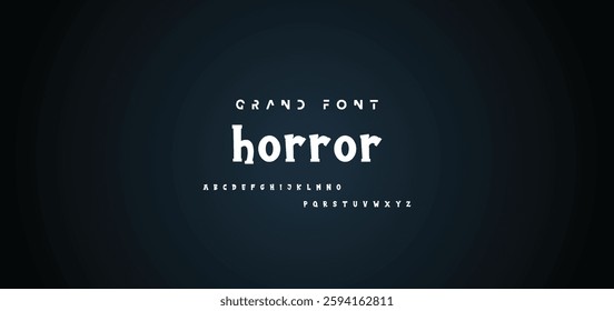Cartoon font Vector of modern abstract alphabet