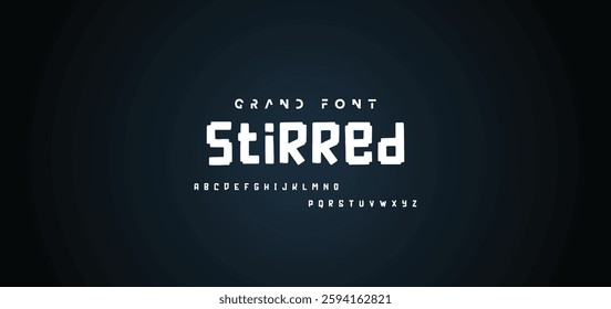 Cartoon font Vector of modern abstract alphabet