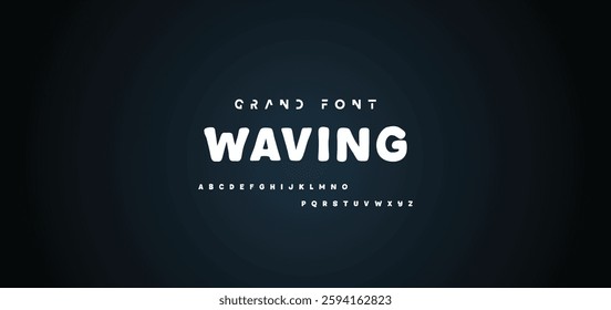 Cartoon font Vector of modern abstract alphabet