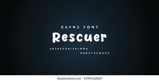 Cartoon font Vector of modern abstract alphabet