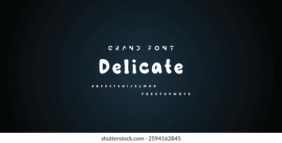 Cartoon font Vector of modern abstract alphabet