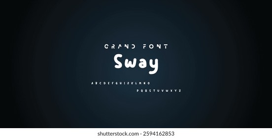 Cartoon font Vector of modern abstract alphabet