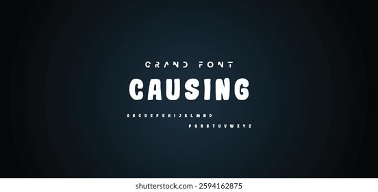Cartoon font Vector of modern abstract alphabet