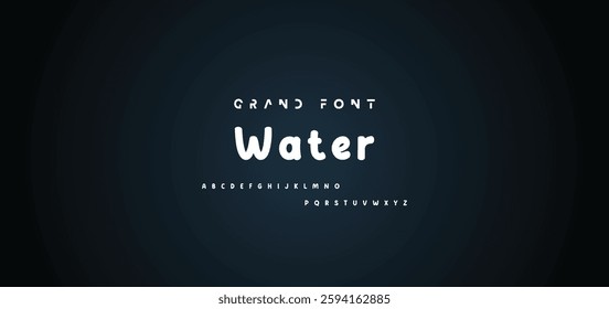 Cartoon font Vector of modern abstract alphabet