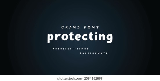Cartoon font Vector of modern abstract alphabet