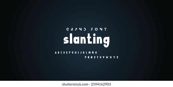 Cartoon font Vector of modern abstract alphabet