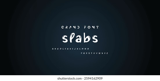 Cartoon font Vector of modern abstract alphabet