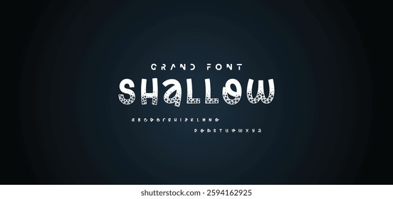 Cartoon font Vector of modern abstract alphabet