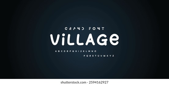 Cartoon font Vector of modern abstract alphabet