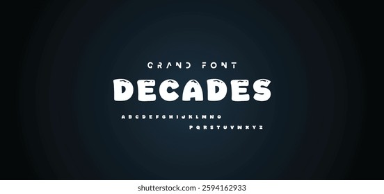 Cartoon font Vector of modern abstract alphabet