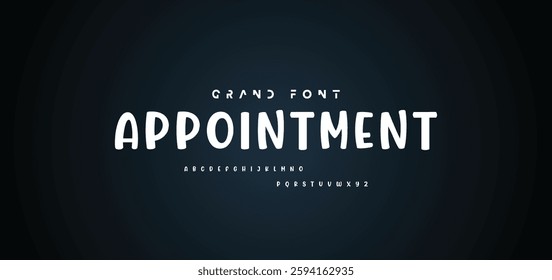 Cartoon font Vector of modern abstract alphabet